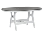 Berlin Gardens Harbor Bar Tables 44" x 64" Oblong Bar Table with Hammered Top