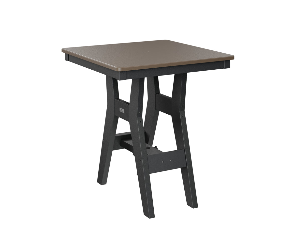 Berlin Gardens Harbor Bar Tables 28" Square Bar Table with Hammered Top