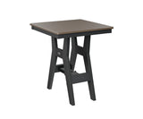 Berlin Gardens Harbor Bar Tables 28" Square Bar Table with Hammered Top