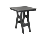 Berlin Gardens Harbor Bar Tables 28" Square Bar Table with Hammered Top