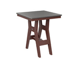 Berlin Gardens Harbor Bar Tables 28" Square Bar Table with Hammered Top