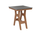 Berlin Gardens Harbor Bar Tables 28" Square Bar Table with Hammered Top