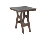 Berlin Gardens Harbor Bar Tables 28" Square Bar Table with Hammered Top