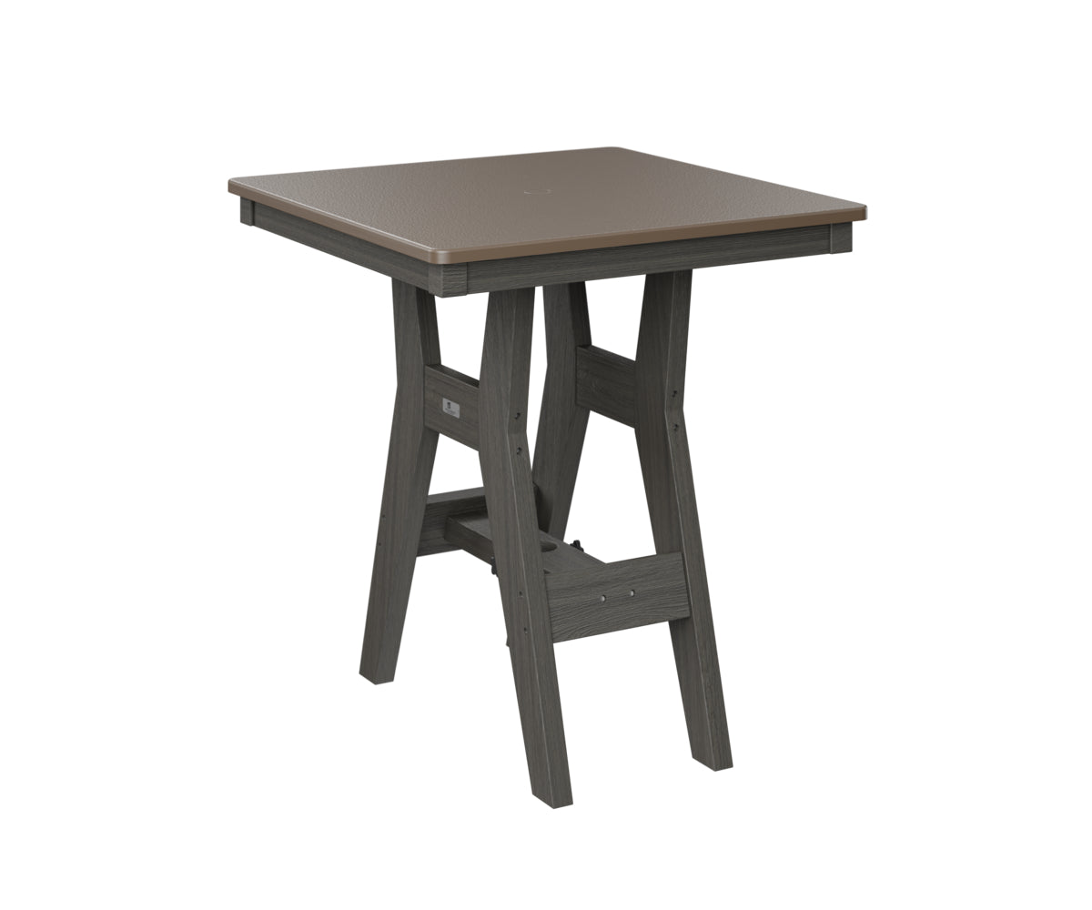 Berlin Gardens Harbor Bar Tables 28" Square Bar Table with Hammered Top