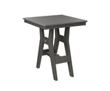 Berlin Gardens Harbor Bar Tables 28" Square Bar Table with Hammered Top