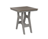 Berlin Gardens Harbor Bar Tables 28" Square Bar Table with Hammered Top