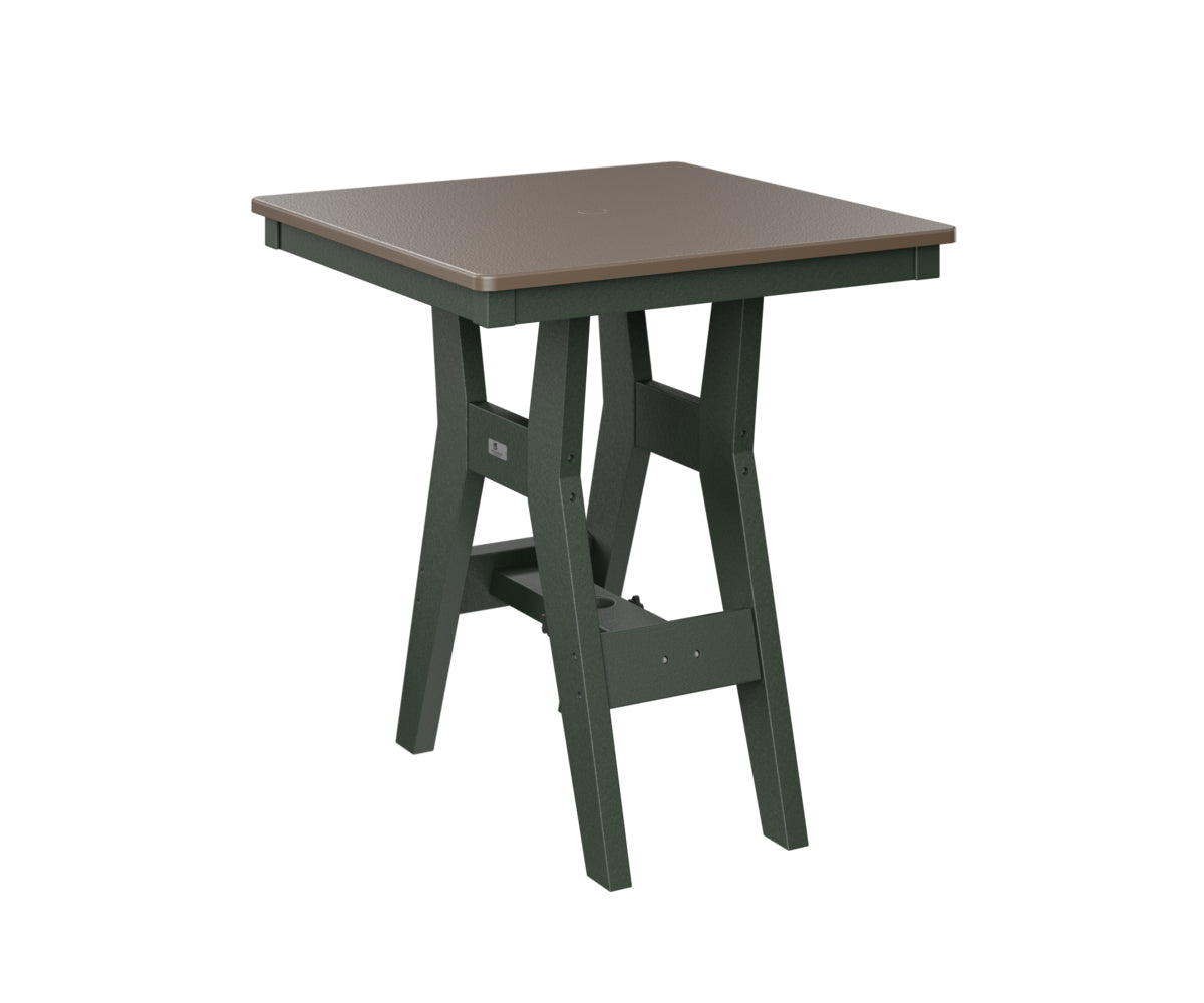 Berlin Gardens Harbor Bar Tables 28" Square Bar Table with Hammered Top