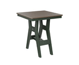 Berlin Gardens Harbor Bar Tables 28" Square Bar Table with Hammered Top
