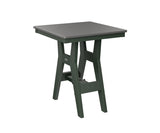 Berlin Gardens Harbor Bar Tables 28" Square Bar Table with Hammered Top