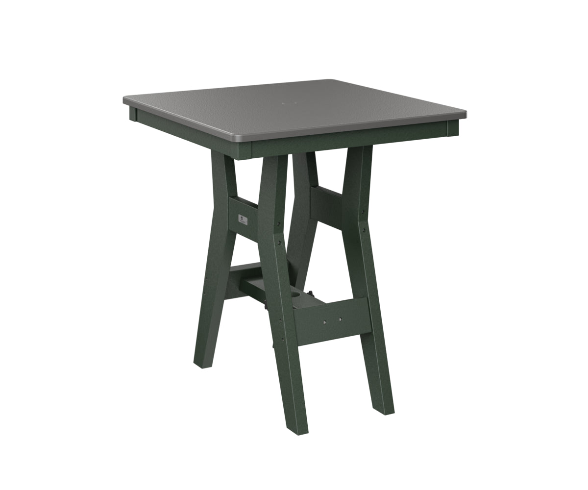 Berlin Gardens Harbor Dining Tables 28" Square Dining Table with Hammered Top