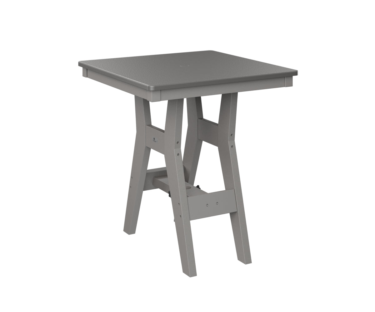 Berlin Gardens Harbor Bar Tables 28" Square Bar Table with Hammered Top