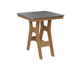 Berlin Gardens Harbor Bar Tables 28" Square Bar Table with Hammered Top