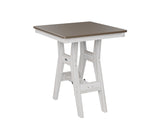Berlin Gardens Harbor Bar Tables 28" Square Bar Table with Hammered Top