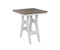 Berlin Gardens Harbor Bar Tables 28" Square Bar Table with Hammered Top