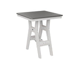 Berlin Gardens Harbor Bar Tables 28" Square Bar Table with Hammered Top
