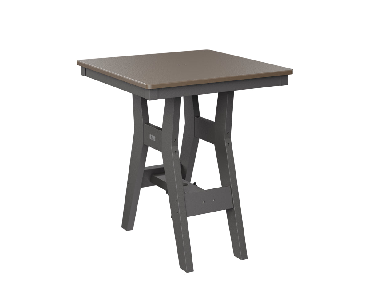 Berlin Gardens Harbor Bar Tables 28" Square Bar Table with Hammered Top