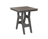 Berlin Gardens Harbor Bar Tables 28" Square Bar Table with Hammered Top