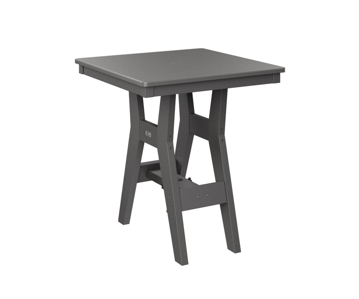 Berlin Gardens Harbor Bar Tables 28" Square Bar Table with Hammered Top