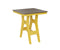 Berlin Gardens Harbor Bar Tables 28" Square Bar Table with Hammered Top