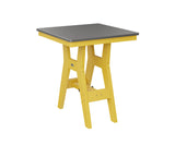 Berlin Gardens Harbor Bar Tables 28" Square Bar Table with Hammered Top