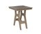Berlin Gardens Harbor Bar Tables 28" Square Bar Table with Hammered Top