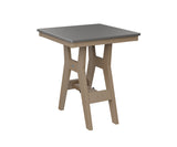 Berlin Gardens Harbor Bar Tables 28" Square Bar Table with Hammered Top