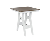 Berlin Gardens Harbor Bar Tables 28" Square Bar Table with Hammered Top