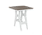 Berlin Gardens Harbor Bar Tables 28" Square Bar Table with Hammered Top