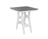 Berlin Gardens Harbor Bar Tables 28" Square Bar Table with Hammered Top