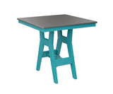 Berlin Gardens Harbor Bar Tables 33" Square Bar Table with Hammered Top