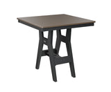 Berlin Gardens Harbor Bar Tables 33" Square Bar Table with Hammered Top