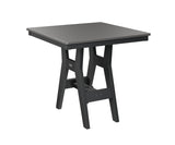 Berlin Gardens Harbor Bar Tables 33" Square Bar Table with Hammered Top