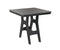 Berlin Gardens Harbor Bar Tables 33" Square Bar Table with Hammered Top