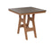 Berlin Gardens Harbor Bar Tables 33" Square Bar Table with Hammered Top