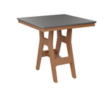 Berlin Gardens Harbor Bar Tables 33" Square Bar Table with Hammered Top