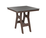 Berlin Gardens Harbor Dining Tables 33" Square Dining Table with Hammered Top