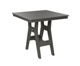 Berlin Gardens Harbor Bar Tables 33" Square Bar Table with Hammered Top