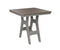 Berlin Gardens Harbor Bar Tables 33" Square Bar Table with Hammered Top