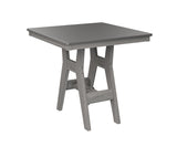 Berlin Gardens Harbor Bar Tables 33" Square Bar Table with Hammered Top