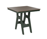 Berlin Gardens Harbor Bar Tables 33" Square Bar Table with Hammered Top