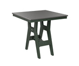 Berlin Gardens Harbor Bar Tables 33" Square Bar Table with Hammered Top