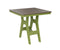 Berlin Gardens Harbor Bar Tables 33" Square Bar Table with Hammered Top