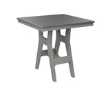 Berlin Gardens Harbor Bar Tables 33" Square Bar Table with Hammered Top