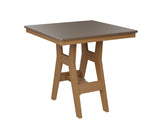 Berlin Gardens Harbor Bar Tables 33" Square Bar Table with Hammered Top
