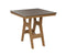 Berlin Gardens Harbor Bar Tables 33" Square Bar Table with Hammered Top