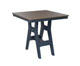 Berlin Gardens Harbor Bar Tables 33" Square Bar Table with Hammered Top