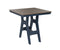 Berlin Gardens Harbor Bar Tables 33" Square Bar Table with Hammered Top
