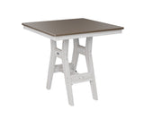 Berlin Gardens Harbor Bar Tables 33" Square Bar Table with Hammered Top