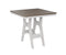 Berlin Gardens Harbor Bar Tables 33" Square Bar Table with Hammered Top