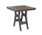 Berlin Gardens Harbor Bar Tables 33" Square Bar Table with Hammered Top